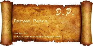 Darvas Petra névjegykártya