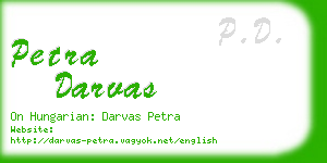 petra darvas business card